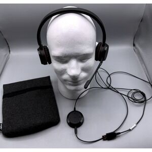 Jabra Evolve 40 Wired Stereo Headset Microsoft Teams USB 3.5mm ENC060 Black